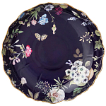 Ваза фарфоровая круглая на ножке с рисунком цветов Garden Whisper Porcelain Set  варинант исполнения - 1 | Loft Concept в Екатеринбурге