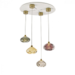 Подвесной светильник с прозрачным стеклянным плафоном округлой формы Effervia  варинант исполнения - 6 | Loft Concept в Екатеринбурге