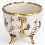 Фарфоровая чаша с бронзовыми элементами Eden Garden варинант исполнения - 3 | Loft Concept в Екатеринбурге