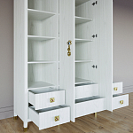 Большой шкаф с витриной Elsa Dreams White варинант исполнения - 3 | Loft Concept в Екатеринбурге