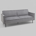 Диван современный вельветовый прямой Worcester Серый варинант исполнения - 1 | Loft Concept в Екатеринбурге