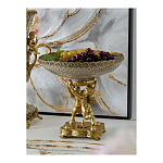 Чаша фарфоровая на двух бронзовых ангелах Eden Garden варинант исполнения - 4 | Loft Concept в Екатеринбурге