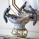 Фарфоровая чаша с птицами Blue and White варинант исполнения - 4 | Loft Concept в Екатеринбурге