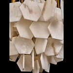 Люстра с фигурными подвесками из натурального камня Glowing Spheres варинант исполнения - 5 | Loft Concept в Екатеринбурге