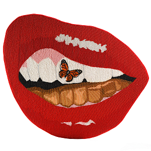 Картина вышивка бисером Grill Cut Out With Butterfly