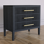 Тумба Primo  с тремя ящиками шпон Черный дуб варинант исполнения - 3 | Loft Concept в Екатеринбурге