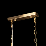 Люстра прямоугольная на цепях с прозрачными трубками и волнистым краем Nembus варинант исполнения - 12 | Loft Concept в Екатеринбурге