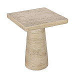 Столик приставной с квадратной столешницей Textured Cream Table варинант исполнения - 2 | Loft Concept в Екатеринбурге