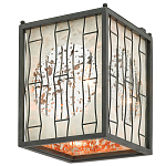 Бра с круглой зеркальной вставкой с эффектом ржавчины Stunning Radiance варинант исполнения - 3 | Loft Concept в Екатеринбурге