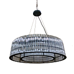 Подвесная люстра круглая Double Glass Sphere варинант исполнения - 1 | Loft Concept в Екатеринбурге