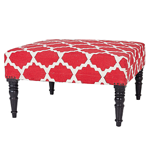 Оттоманка с красным орнаментом