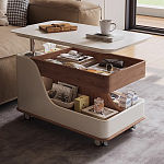 Журнальный столик передвижной с подъемной столешницей Table Trolley варинант исполнения - 6 | Loft Concept в Екатеринбурге