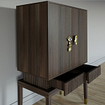 Кабинетный шкаф Elsa Dreams Walnut с 2-мя ящиками варинант исполнения - 2 | Loft Concept в Екатеринбурге