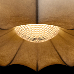 Подвесной светильник с белым фигурным абажуром и мягкими волнистыми краями Cloud Motion  варинант исполнения - 14 | Loft Concept в Екатеринбурге