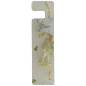 Подставка для телефона из эпоксидной смолы с цветами белая Epoxy Flowers Phone Stand White