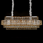 Люстра овальной формы хрустальная в неоклассическом стиле Majesty варинант исполнения - 1 | Loft Concept в Екатеринбурге