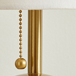 Настольная лампа на круглом основании из натурального камня Bartolomeo варинант исполнения - 3 | Loft Concept в Екатеринбурге