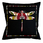 Подушка декоративная стрекоза цветной узор Ikat Pattern варинант исполнения - 1 | Loft Concept в Екатеринбурге