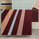 Плед из хлопка с геометрическим рисунком Elan Stripe Addison варинант исполнения - 7 | Loft Concept в Екатеринбурге