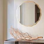 Золотое настенное зеркало Yvon Mirror варинант исполнения - 2 | Loft Concept в Екатеринбурге