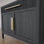 Буфет Primo с двумя ящиками и двумя фасадами Черный дуб варинант исполнения - 6 | Loft Concept в Екатеринбурге