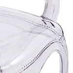 Прозрачный стул с подлокотниками LOUIS GHOST CHAIR Grey варинант исполнения - 5 | Loft Concept в Екатеринбурге