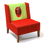 FUN Armchair "Chili Pepper" Red Дизайнерское кресло с цветным принтом варинант исполнения - 3 | Loft Concept в Екатеринбурге