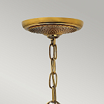 Люстра цвета латунь с 5-ю плафонами из рельефного стекла в форме ананаса Hinkley варинант исполнения - 6 | Loft Concept в Екатеринбурге