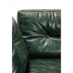 Диван Лофт Натуральная Винтажная кожа Зеленый Two Seat Encounter Leather Sofa варинант исполнения - 4 | Loft Concept в Екатеринбурге