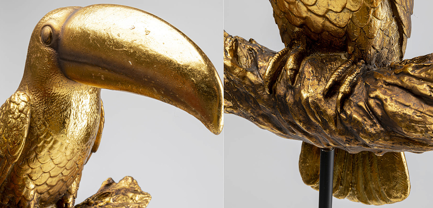 Статуэтка Golden Tukan on a stand - Loft-Concept в Екатеринбурге