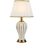 Настольная лампа с абажуром Celestina White Gold Lampshade Table Lamp варинант исполнения - 1 | Loft Concept в Екатеринбурге