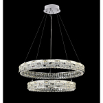 Люстра на 2 кольца с текстурной огранкой Reflection of Reality варинант исполнения - 4 | Loft Concept в Екатеринбурге