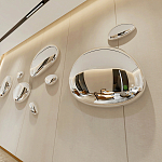 Абстрактная скульптура на стену в виде капли воды Water Outline варинант исполнения - 5 | Loft Concept в Екатеринбурге