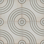 Дизайнерская плитка с узором Дорожки варинант исполнения - 1 | Loft Concept в Екатеринбурге