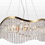 Люстра подвесная волнистой формы с хрустальными подвесками Ludivine Lighting варинант исполнения - 4 | Loft Concept в Екатеринбурге