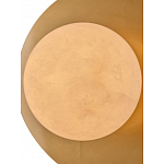 Бра круглое с плафоном из натурального камня на латунном основании Cryptocrystalline Stone варинант исполнения - 4 | Loft Concept в Екатеринбурге