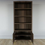 Книжный Стеллаж Elsa Dreams Walnut с задней стенкой варинант исполнения - 3 | Loft Concept в Екатеринбурге