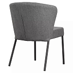 Стул серый с широкой закругленной спинкой Chair Gray Attractive варинант исполнения - 3 | Loft Concept в Екатеринбурге
