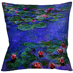 Подушка декоративная с цветочным принтом Impressionism in Art варинант исполнения - 2 | Loft Concept в Екатеринбурге