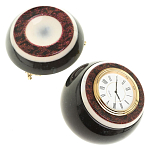 Часы настольные в виде шара из натурального камня Ball Stone Clock варинант исполнения - 8 | Loft Concept в Екатеринбурге