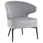Современное мягкое кресло на металлических ножках Rakush Grey варинант исполнения - 1 | Loft Concept в Екатеринбурге