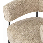 Кресло полукруглое мягкое с буклированной обивкой Armchair with Boucle Upholstery варинант исполнения - 2 | Loft Concept в Екатеринбурге