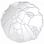 Зеркало кругле в декоративной раме белого цвета White Ratio варинант исполнения - 1 | Loft Concept в Екатеринбурге