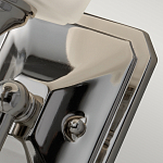 Бра для ванных комнат с белым матовым плафоном квадратной формы на основании цвета хром Feiss варинант исполнения - 3 | Loft Concept в Екатеринбурге