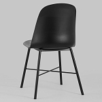 Стул из прочного пластика на металлическом основании Anora Black варинант исполнения - 5 | Loft Concept в Екатеринбурге