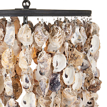 Люстра овальная с подвесками из устричных раковин Sea Ravens варинант исполнения - 1 | Loft Concept в Екатеринбурге