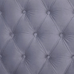 Кровать двуспальная серая с основанием из массива дерева с мягким изголовьем Velour Beds варинант исполнения - 4 | Loft Concept в Екатеринбурге