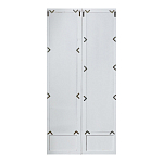 Зеркало-окно с эффектом старения в венецианском стиле Venetian White Mirror варинант исполнения - 2 | Loft Concept в Екатеринбурге