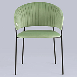 Стул в велюре фисташкового цвета Horizon варинант исполнения - 3 | Loft Concept в Екатеринбурге