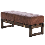 Банкетка Duncan винтажная коричневая кожа варинант исполнения - 3 | Loft Concept в Екатеринбурге